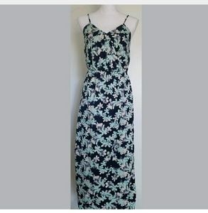 Banana Republic 2P Floral Faux Wrap Dress Blue